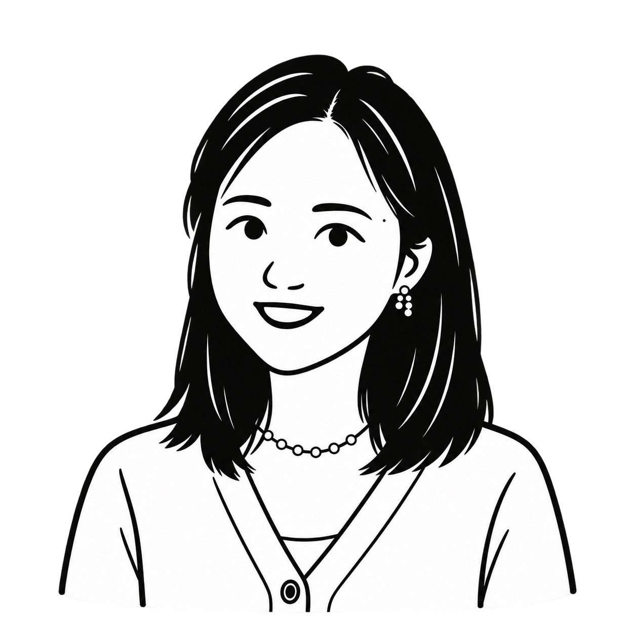Illustrated portrait of Alicia Zhou